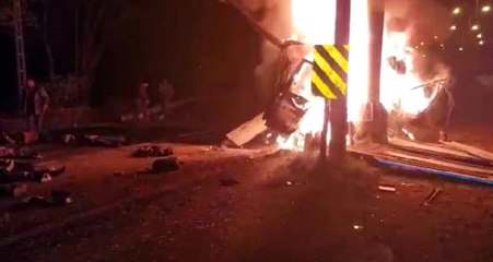 Iğdır'da 17 Kişinin Yanarak Öldüğü Trafik Kazasının Görüntüleri Ortaya Çıktı