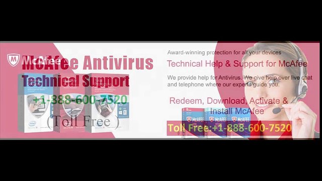 McAfee Support Number +1-888-600-7520 McAfee Customer Support