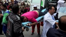 İsrail'in 'Büyük Dönüş Yürüyüşü'ne müdahalesinde yaralananlar hastaneye getirildi - GAZZE