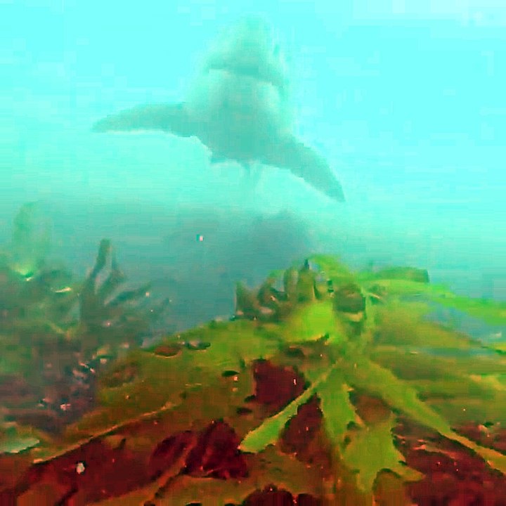 Adrénaline - Plongée : Un plongeur filme son tête-à tête avec un requin blanc