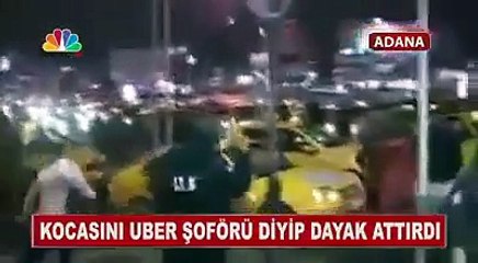 Kocasını Uber şoförü diye tanıtıp taksicilere dövdürdü