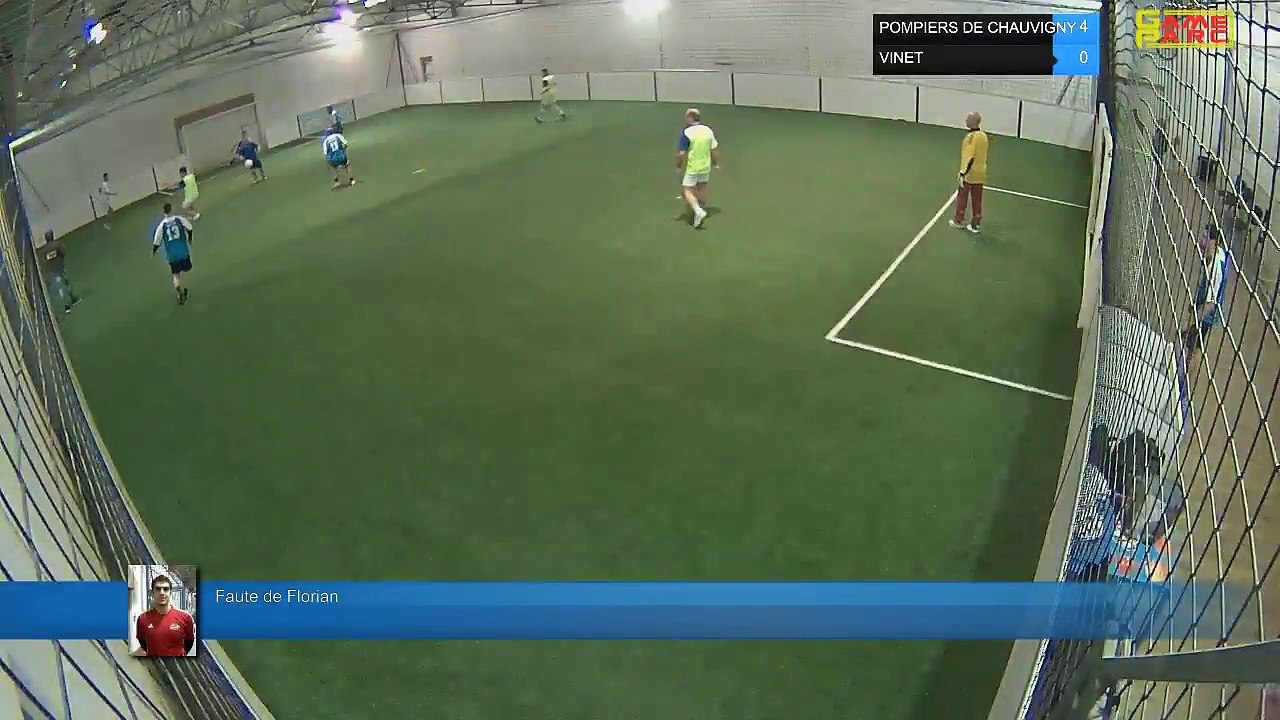 Faute de Florian - POMPIERS DE CHAUVIGNY Vs VINET - 29/03/18 20:00 - LIGUE 2 - Poitiers Game Parc
