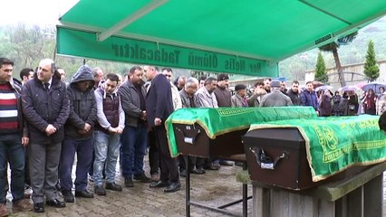 Belçika’da cinayete kurban giden anne ile kızı Giresun’da toprağa verildi