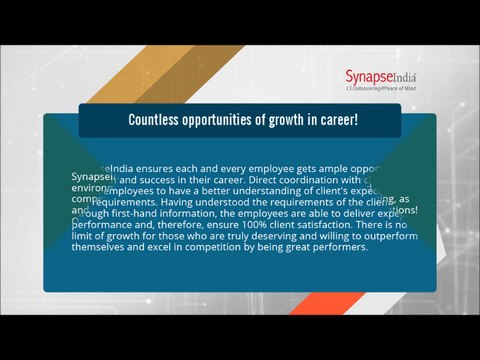 SynapseIndia careers – each employee gets ample growth opportunities!