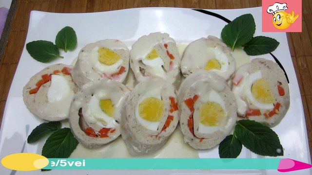 КУРИНЫЙ ФАРШИРОВАННЫЙ РУЛЕТ