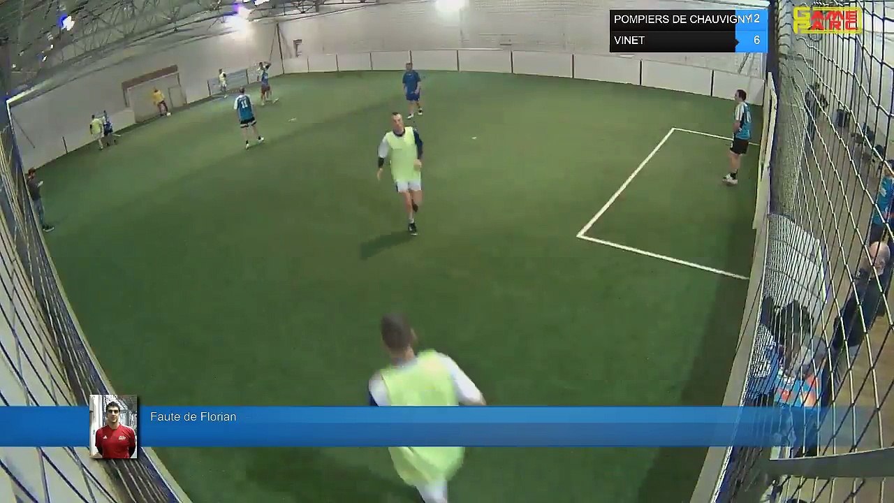 Faute de Florian - POMPIERS DE CHAUVIGNY Vs VINET - 29/03/18 20:00 - LIGUE 2 - Poitiers Game Parc