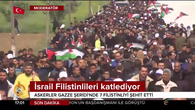 İşgalci İsrail gerçek mermilerle ateş açtı; 7 şehit, 500 yaralı