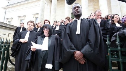 Manifestation des magistrats contre le projet de loi du gouvernement