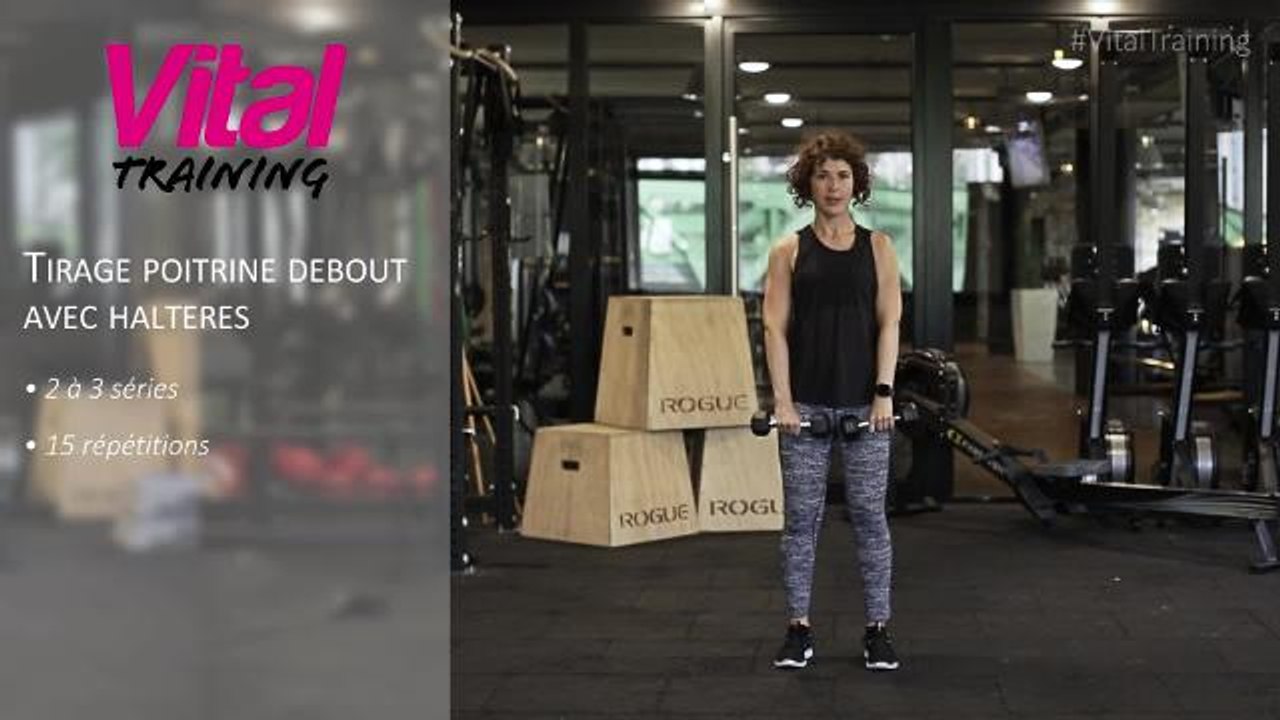 L'exercice du tirage poitrine avec haltères _#VitalTraining