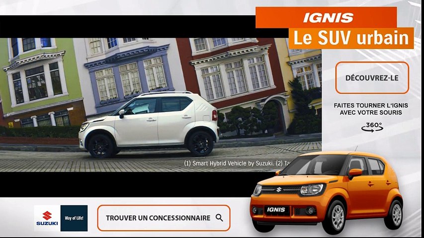 Préroll habillé 360 - Suzuki Ignis