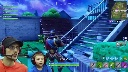 FORTNITE #3! FGTEEV Down with the Pew SQUAD + Funny Moments, Traps, Rocket Ride, Battle Royal Dances