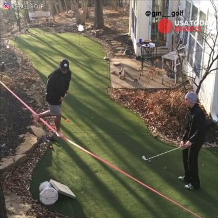 Unique Golf Trick shot