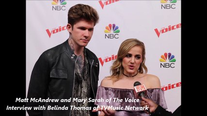 Matt McAndrew and Mary Sarah of The Voice