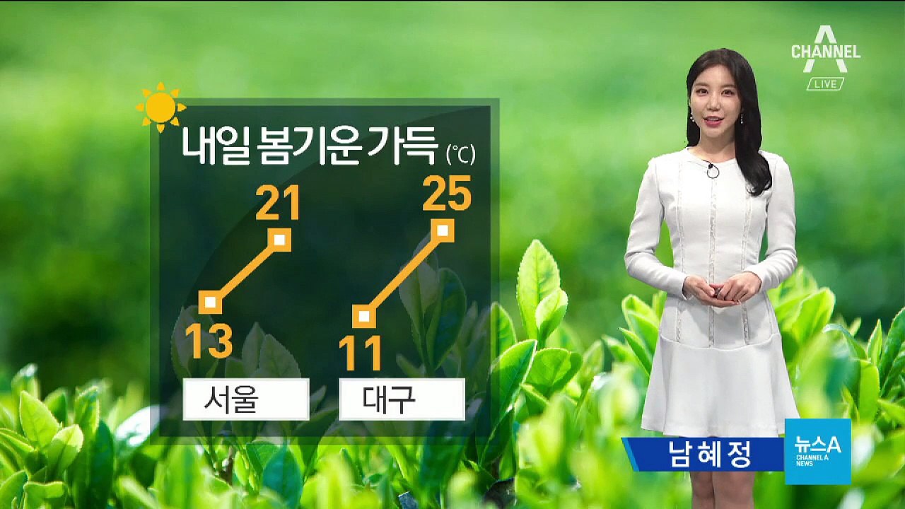 [날씨]내일 포근한 봄 날씨…미세먼지 ‘보통’