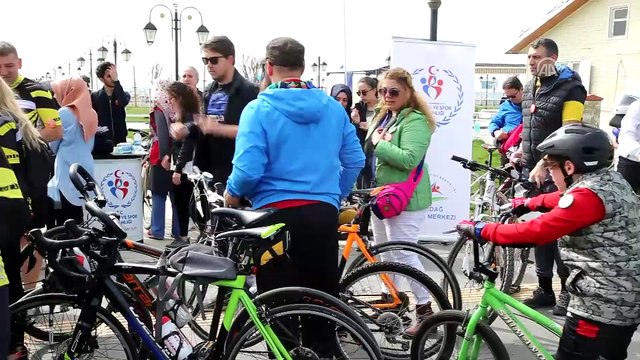 Bağımlılığa karşı pedal çevirdiler - TEKİRDAĞ