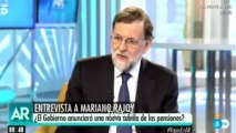 Mariano Rajoy, el que rapiñó de la ucha de las pensiones dice que quiere subirlas pero no puede