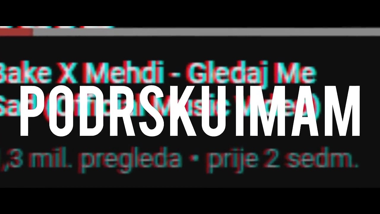 Bake X Mehdi - Gledaj Me Sad REMIX (Official Lyric Video)