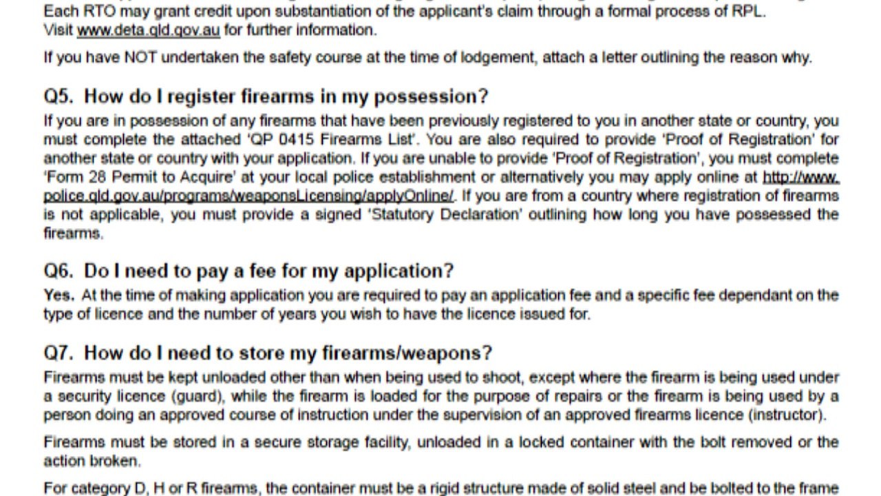 How to get your Gun License in QLD video Dailymotion