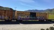 UP 8236 leads Northbound Manifest Train passes through Blue Cut CA