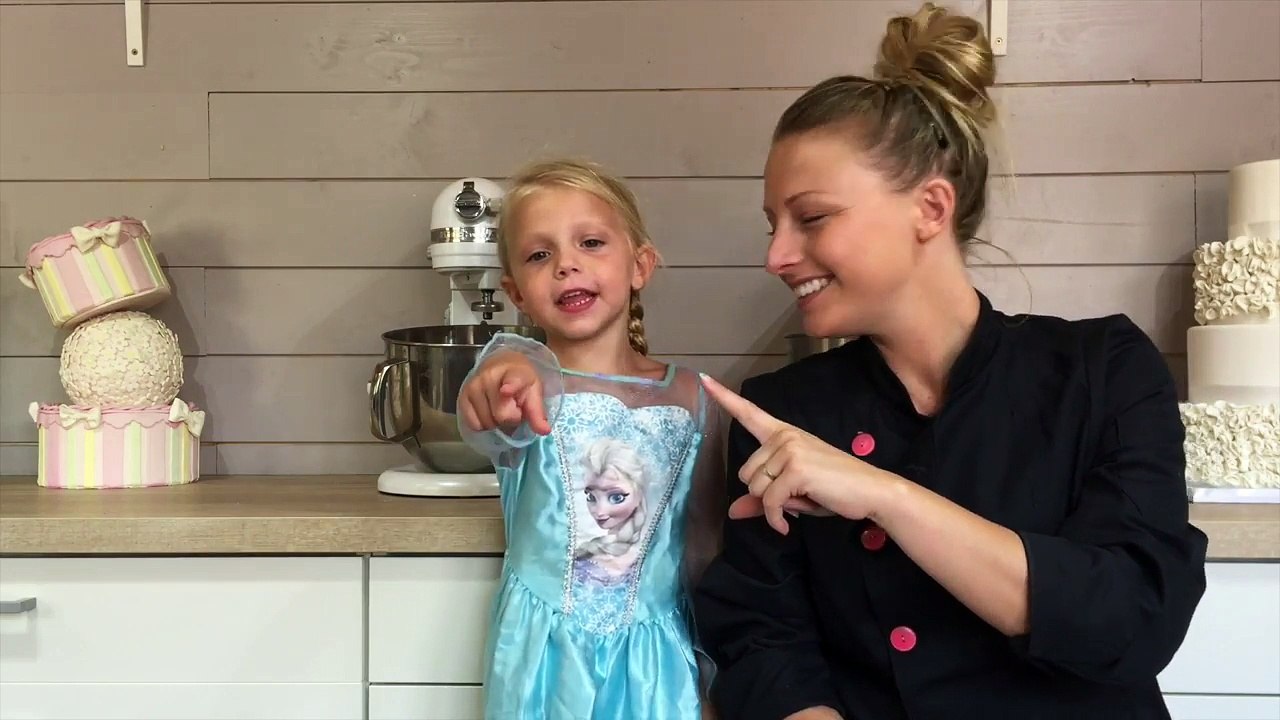 COMMENT FAIRE UN GATEAU REINE DES NEIGES - HOW TO MAKE A FROZEN CAKE -  •♡