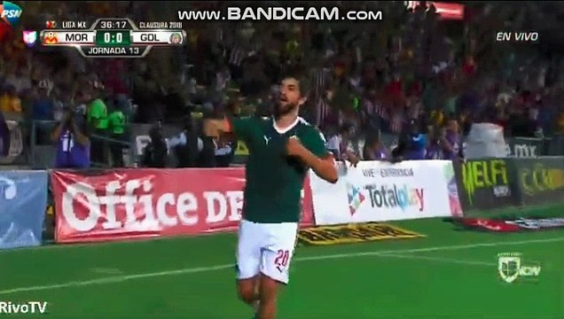 Rodolfo Pizarro Goal ~ Monarcas Morelia vs Guadalajara Chivas 0-1