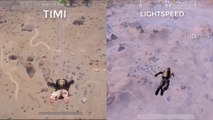 [DESERT MAP MIRAMAR] PUBG MOBILE- TIMI VS LIGHTSPEED - Comparison Map Gameplay