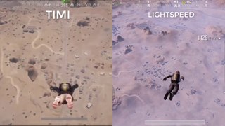 [DESERT MAP MIRAMAR] PUBG MOBILE- TIMI VS LIGHTSPEED - Comparison Map Gameplay