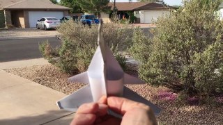 Paper Airplane Rafale test flight