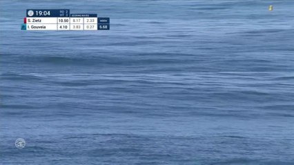 Adrénaline - Surf : Sebastian Zietz with an 8.17 Wave vs. I.Gouveia