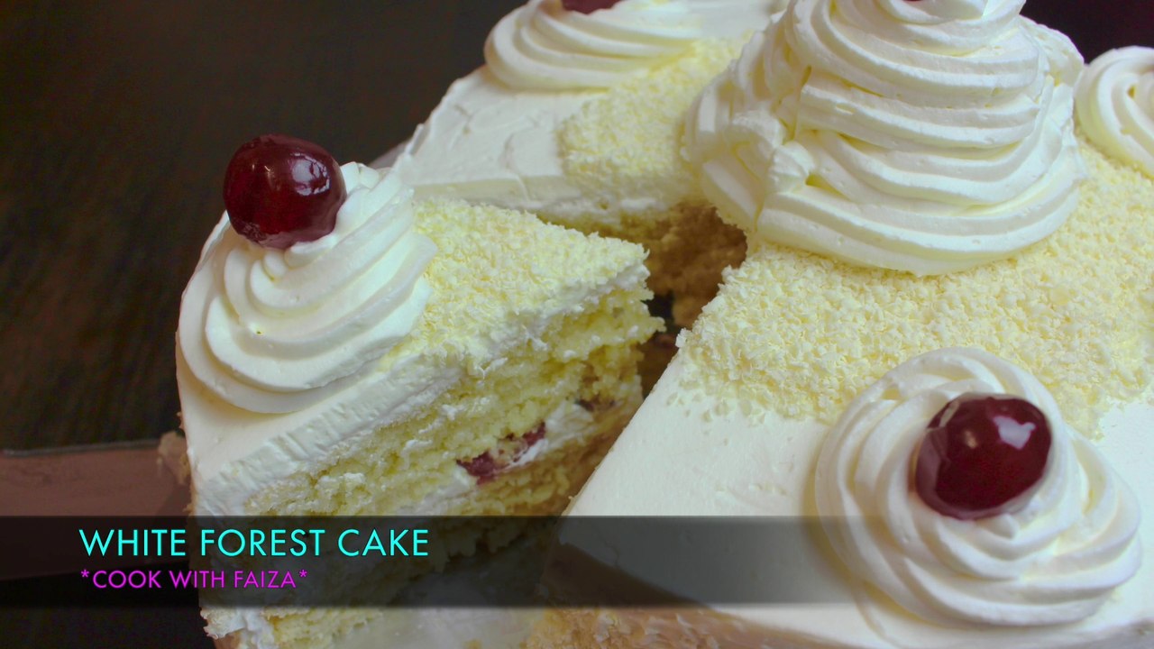 WHITE FOREST CAKE *COOK WITH FAIZA*