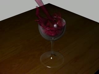 Test, liquide sous Blender