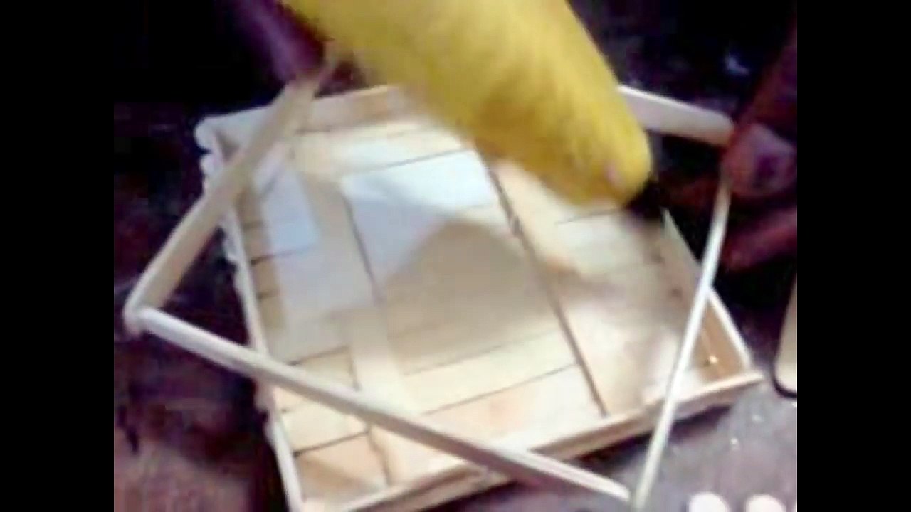 DIY_ How to make 8 face star model pen stand using popsicle sticks