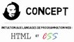 Concept : initiation aux langages de programmation HTML et CSS