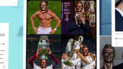Vous vous rappelez la statue ratée de Ronaldo ? Son sculpteur retente d'en faire une nouvelle !