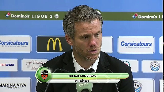 La réaction de Mickaël Landreau après Tours FC - FC Lorient (3-1)