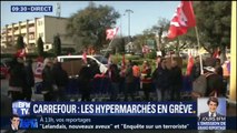 Grève à Carrefour: l’hypermarché d’Antibes totalement bloqué par 80% des salariés