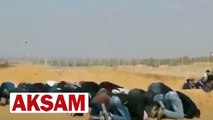 İsrail askerleri namaz kılanları böyle vurdu!;