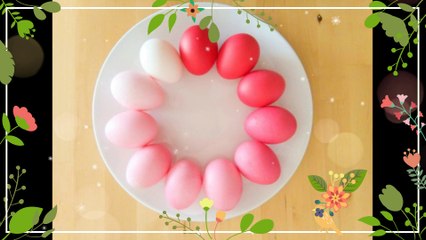 How to dye Easter Eggs DIY with only 1 color into many shades