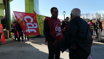 Avignon : grève très suivie à Carrefour Courtine