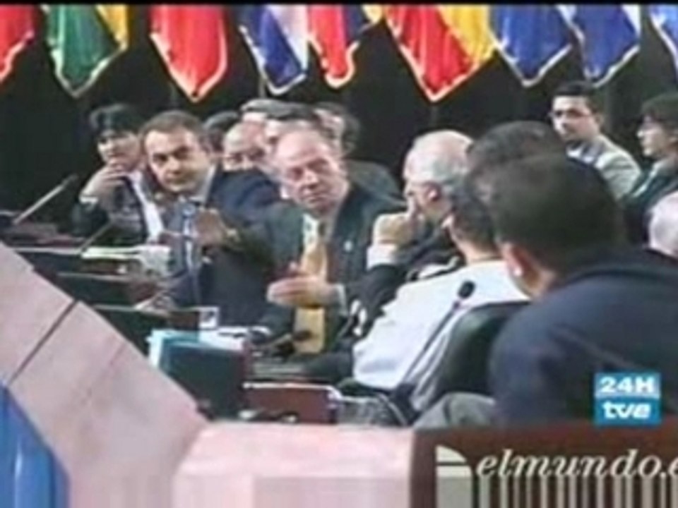 Rey de España a Chavez  - Por que no te callas