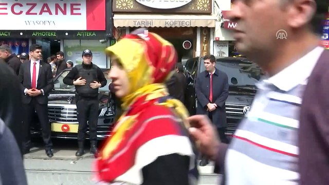 Cumhurbaşkanı Erdoğan, 'Tarihi Halkın Köftecisi' lokantasında yemek yedi - İSTANBUL