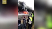 Bus prende fuoco a Londra, sul posto anche alcuni andriesi