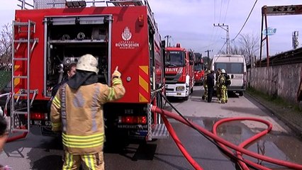 Ataşehir’de fabrika yangını korkuttu
