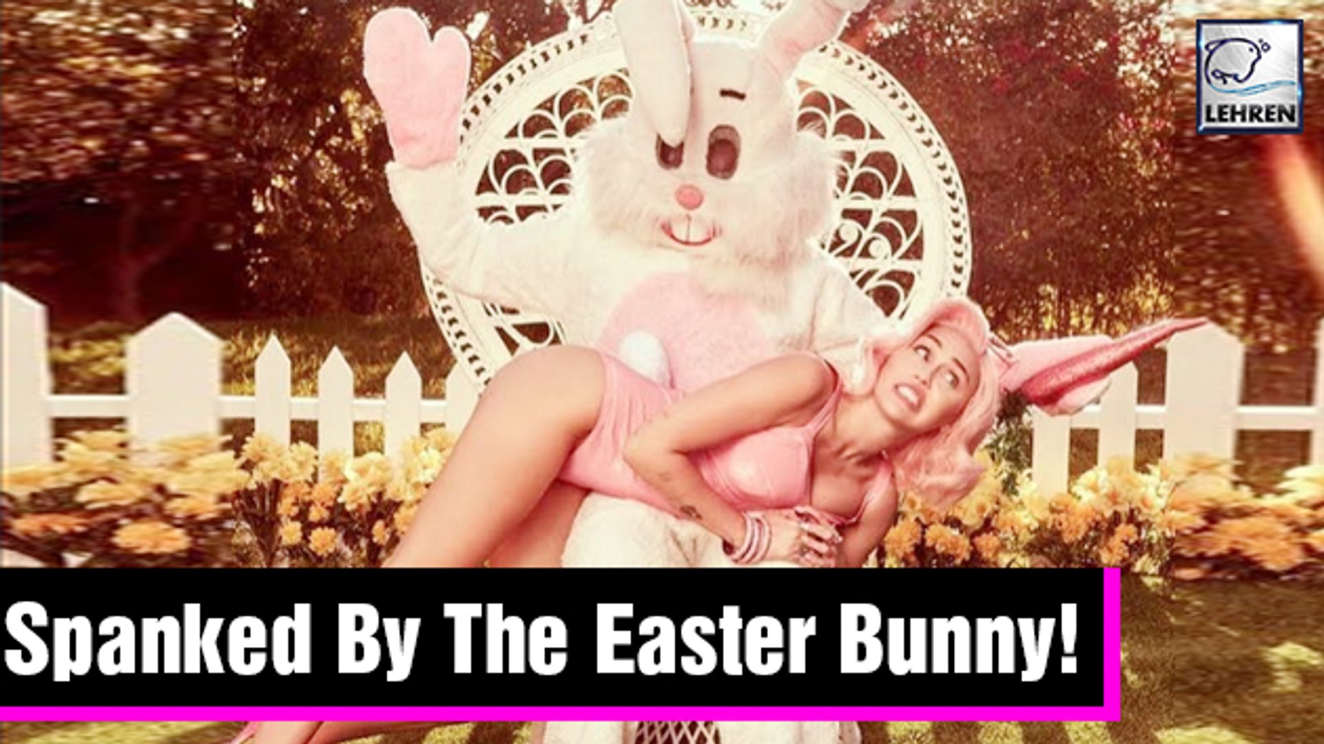 Miley Cyrus Spanked By Naughty Bunny In Racy Easter Photo Shoot