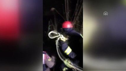 Nehre düşen otomobilin tavanına çıkarak yardım bekleyen sürücü kurtarıldı - DENİZLİ