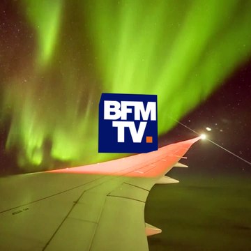 Le très beau spectacle des aurores australes depuis un avion