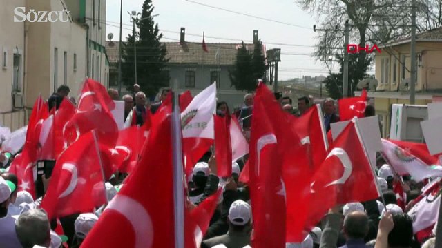 Alpullu Şeker Fabrikası önünde özelleştirme protestosu
