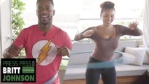 NFL WR Dontrelle Inman FACES OFF Against Britt Johnson In EPIC Hula Hoop Challenge! | Press Pass