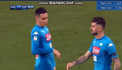 Jose Callejon Goal HD - Sassuolo 1-1 Napoli 31.03.2018