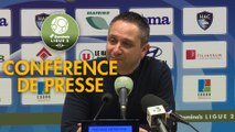 Conférence de presse Havre AC - Quevilly Rouen Métropole (0-2) : Oswald TANCHOT (HAC) - Emmanuel DA COSTA (QRM) - 2017/2018